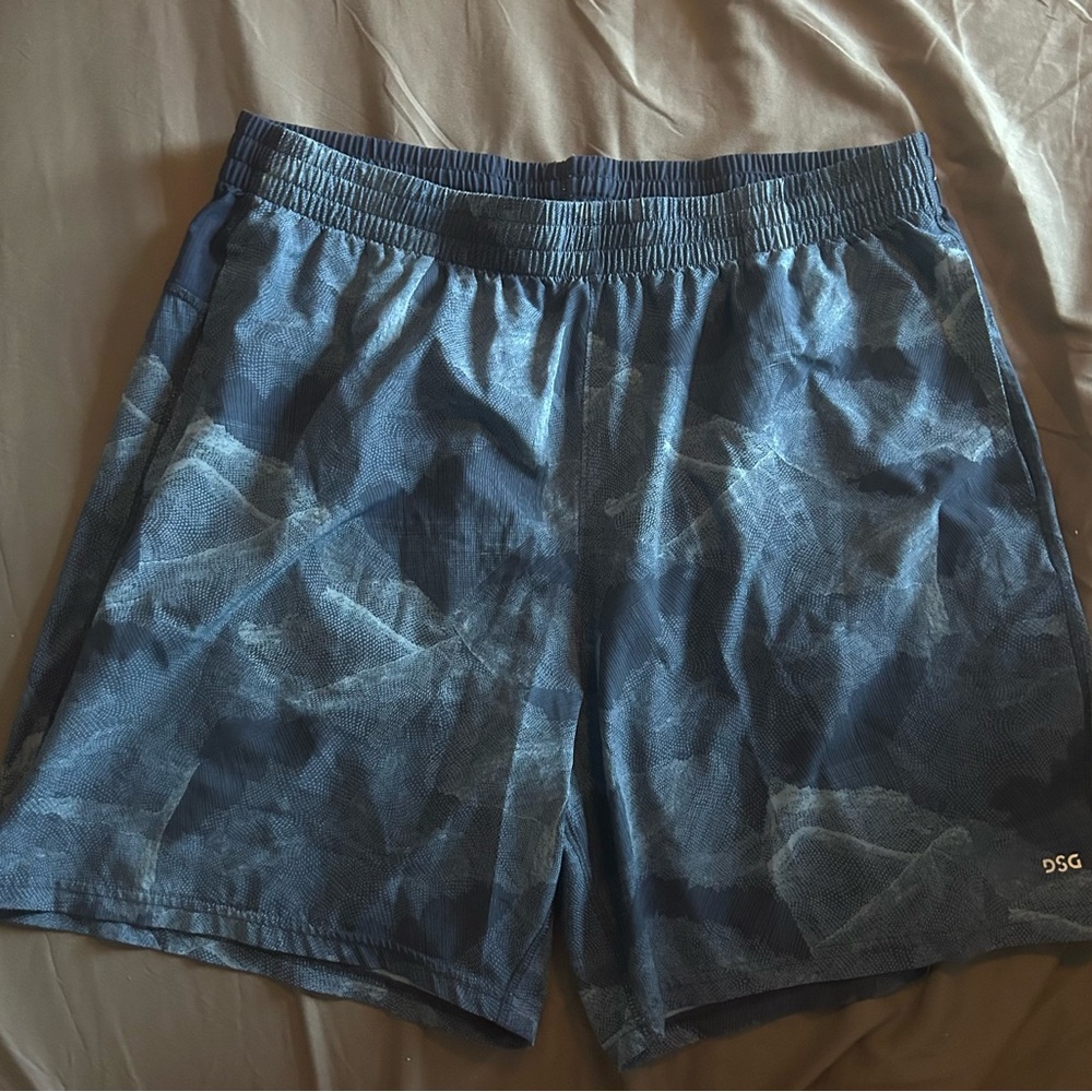 DSG Blue Athletic Shorts Elastic Waist